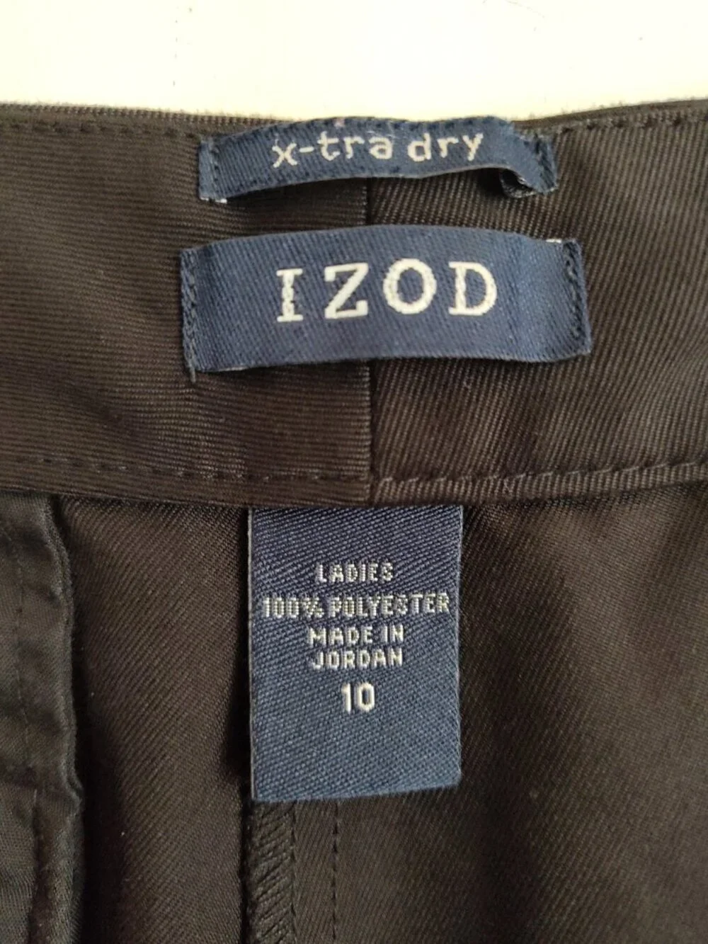 Izod Black X-Tra Dry Bermuda Short